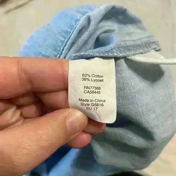 Madewell Denim Azalea Off-the-Shoulder Mini Dress Blue Bell Sleeve Size S - Picture 9 of 11